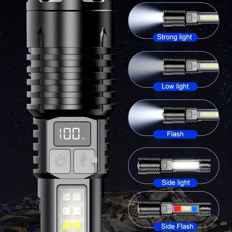 MotionAvenue™ Retractable Zoom LED Flashlight