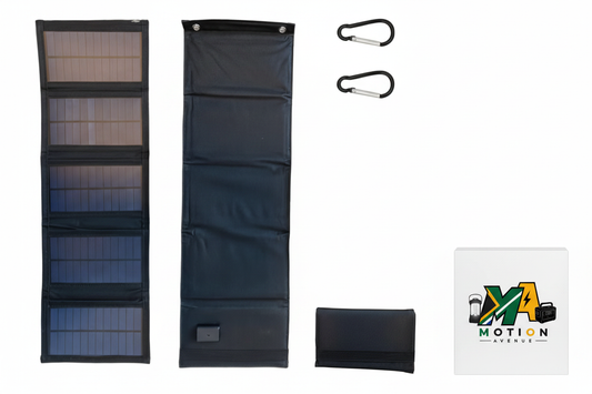 MotionAvenue 35W Foldable Solar Charger - collapsible with USB output